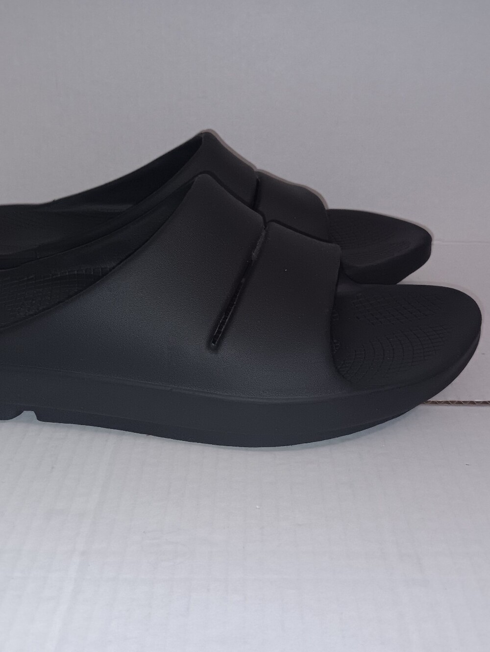 OOFOS OOAHH SLIDE SANDALS BLACK MEN'S SIZE 14 - Picture 7 of 12